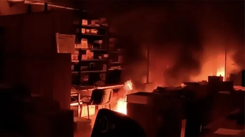 Čekijoje buvo padegta gamykla, susijusi su Izraelio ginklų gamintoju „Elbit Systems“