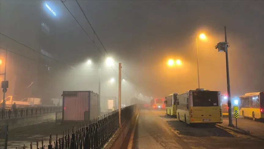 ערפל כיסה חלק מהמחוזות באיסטנבול